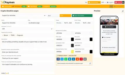 XPaymen Donate Page